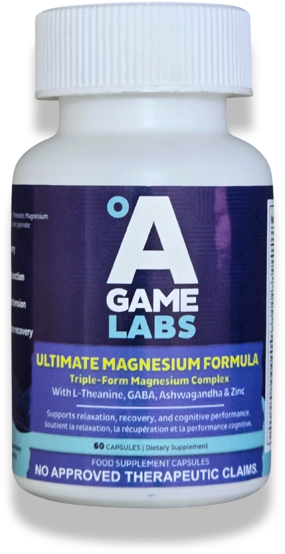 A-Game Labs Ultimate Magnesium Formula bottle